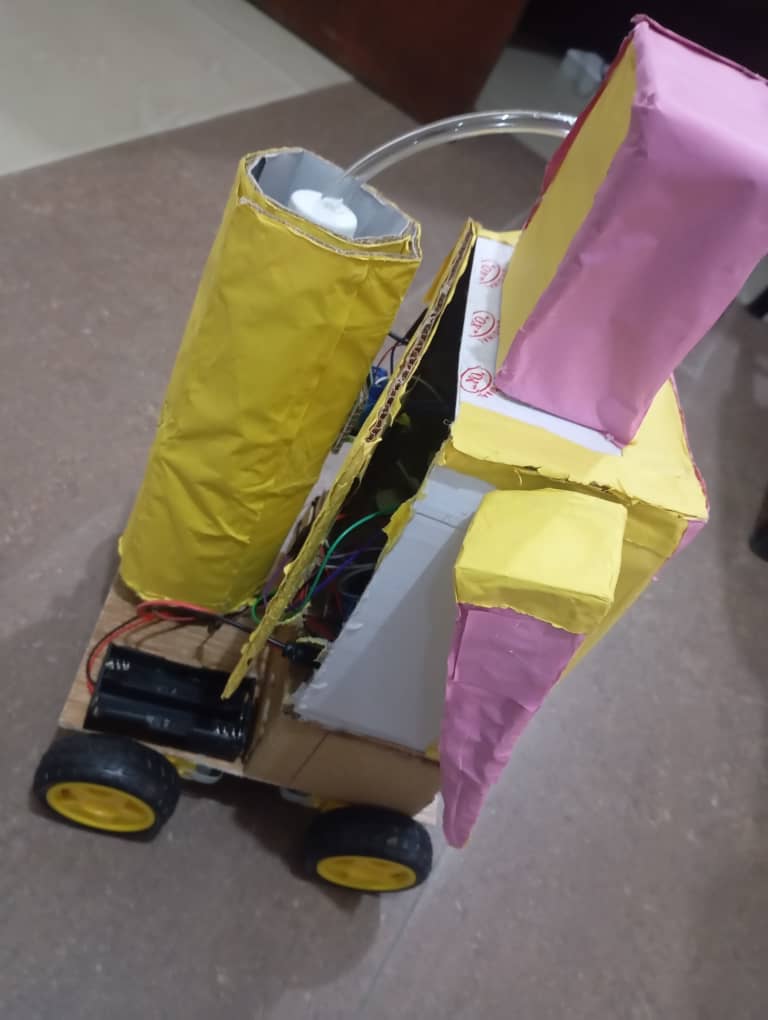 Firefighting Robot In Action