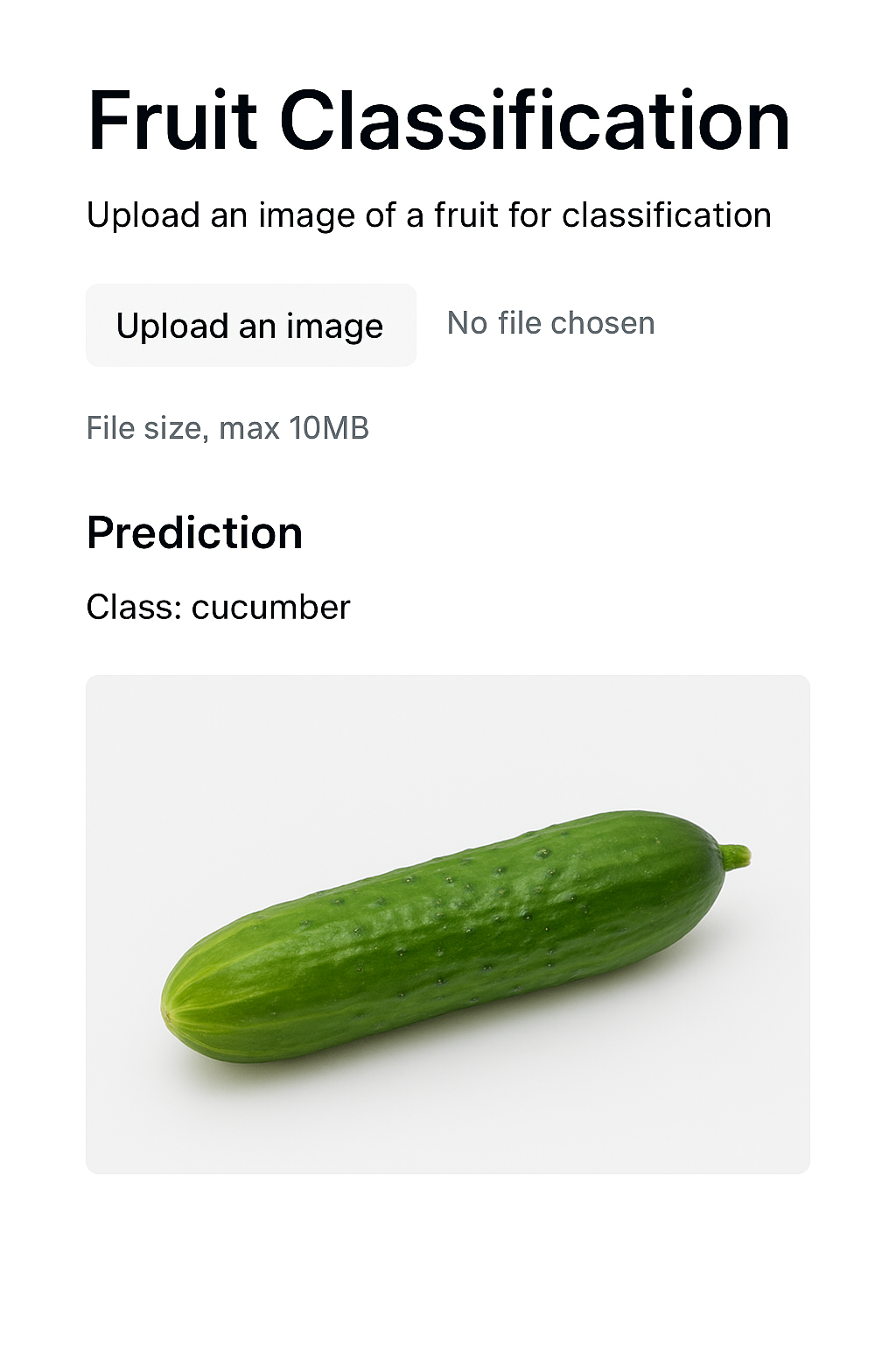 Fruit Classification Result 3